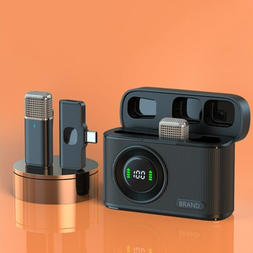 2025新款私模無線話筒一拖二領夾式直播設備收音麥無線領夾麥克風【宜家良品百貨】