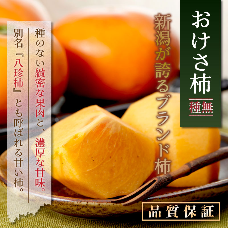 [最短順次発送]   おけさ柿 八珍柿 たねなし柿 2L-4L 約5kg 新潟県産 秋ギフト 平核無 刀根早生 甘柿 化粧箱 柿