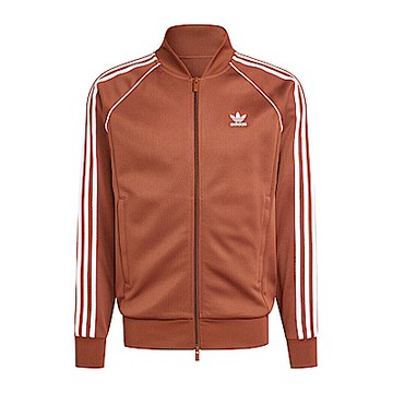 Adidas SST TT IY9855 男 立領 外套 運動 復古 經典 三葉草 休閒 修身 拉鍊口袋 棕