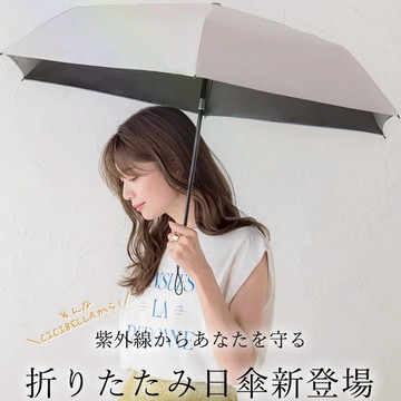 【千康購物網】CICIBELLA 晴雨兼用傘-灰茶