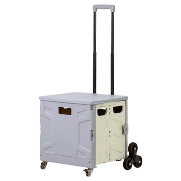 ONE HOUSE 韓系折疊購物車 65寬 8輪 OH-Q320-1  岩板灰  1層