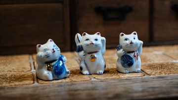 陶瓷迷你招財貓組