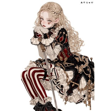 【6 月新品】07-133-0206 人物貼紙 馬戲團風格