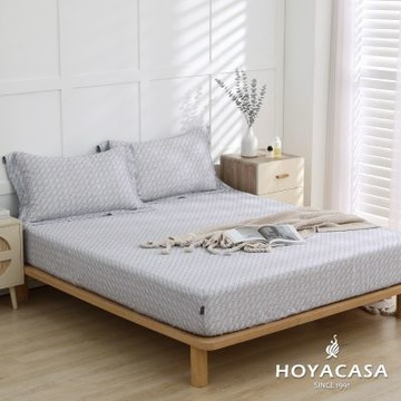 HOYACASA 法式柔霧 60支天絲床包枕套三件組- 雲影灰(單人)