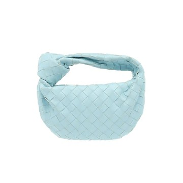 BOTTEGA VENETA 651876 JODIE 編織手拿包 水洗寶寶藍
