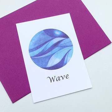 明信片 波浪