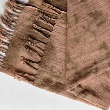 T.H.Ani 手染原創獨特花紋圍巾-暖 圍巾 植物染 披肩 厚 天然染