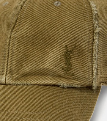 Saint Laurent Cassandre distressed baseball cap