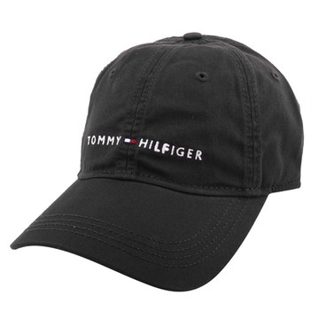 TOMMY HILFIGER- 繡線小英文字母旗標LOGO 棒球帽(炭灰色)