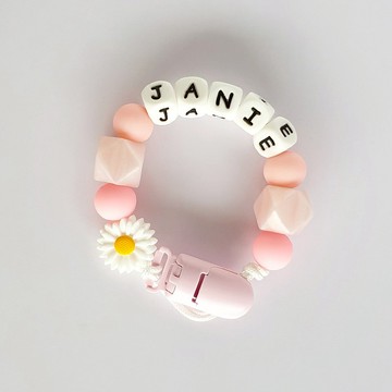 客製化 27公分 JANIE 雛菊 奶嘴鏈