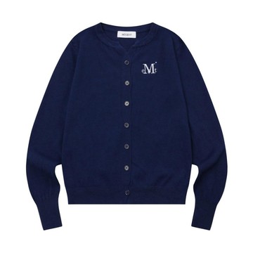 韓國 MUCENT MARAIS 7 BUTTON CROP HENRY NECK 7扣短版針織開襟衫 海軍藍 NAVY
