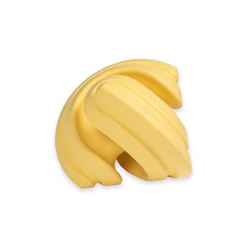 PetDreamHouse 幾何藏食彈跳玩具-紓壓柔咬系列-黃寶石 (狗玩具 貓玩具 藏食玩具 拋接玩具)