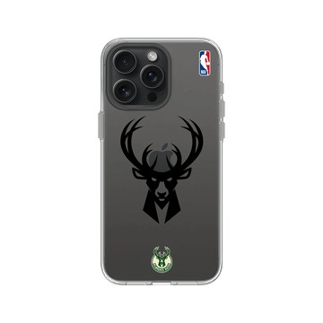 iPhone 15 Pro Max Clear 透明 - NBA - B&W-密爾瓦基公鹿 Milwaukee Bucks B&W