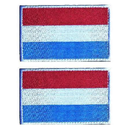 PCS AliPlus Luxembourg Flag Patches Embroidered Tactical Military Patch Morale Patch Applique Fastener Hook and Loop