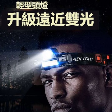 （臺灣發貨）頭戴式強光手電筒帶充電遠射戶外cob多功能家用led帶磁鐵頭燈