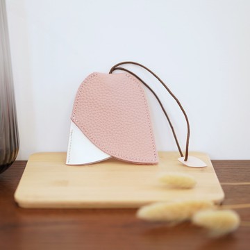 鈴蘭花撞色皮革鑰匙包 (5色可選)