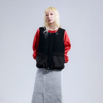 層霧拼接立體剪裁背心 | 層次調節 | 疊搭自如 | 溫度剛好