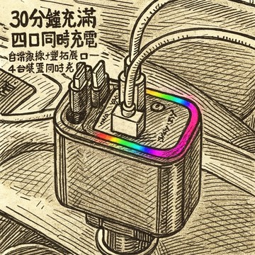自帶線車用快充器 伸縮線快充頭 雙TypeC+USB 車充手機充電器 180度折彎 可伸縮快充 車用多孔充電器