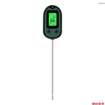 5合1土壤測試儀 陽光/溼度/酸鹼度/溫度/聲音報警 溼度酸度計 土壤ph計 溼度測量儀 園藝用數字土壤探測器 花草盆栽