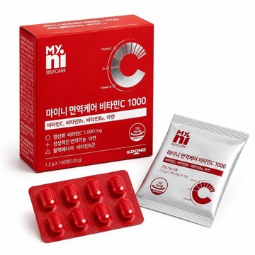 韓國 ILDONG MyNi 維生素C 1000 100錠｜每錠維他命C 1000mg｜含B1 B6｜韓國原裝 MYNI