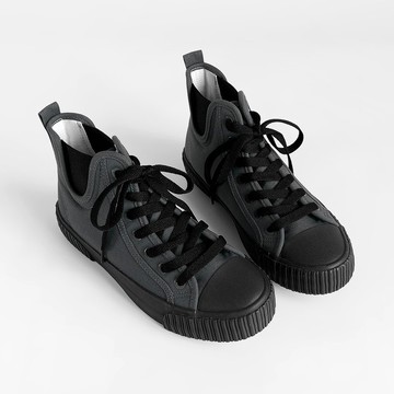 短筒 繫帶鬆緊帶帆布鞋 - 小紅帽與大野狼