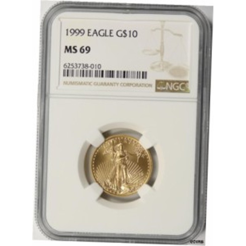 アンティークコイン NGC PCGS Gold Eagle, MS69