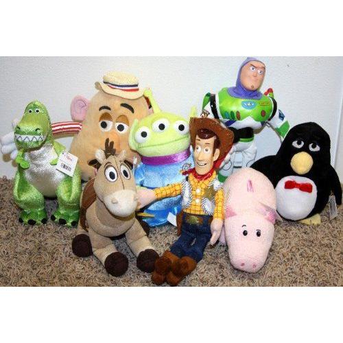 Disney(ディズニー) Toy Story(トイストーリー) セット of 8 Hard to Find 人形 ウッディ， バズライトイ |  LINEショッピング