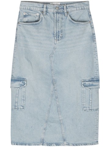 Rails - Highland Cargo denim skirt - women - Cotton/Elastane - 28 - Blue