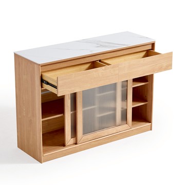 hoi! 林氏木業圓滿多功能岩板1.2M餐邊櫃 OU2T