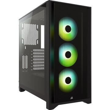 【享最高折300】Corsair 海盜船 iCUE 4000X 鋼化玻璃機殼/黑CC-9011204-WW/白CC-9011205-WW