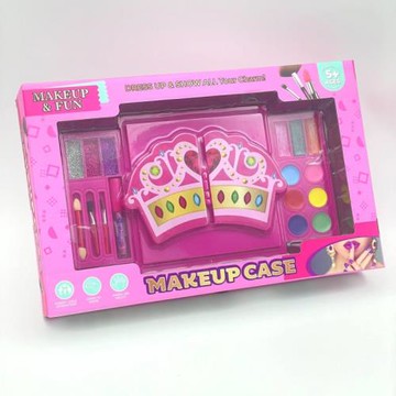 跨境熱銷兒童化妝品套裝兒童美妝盒皇冠美妝盒兒童美妝化妝品