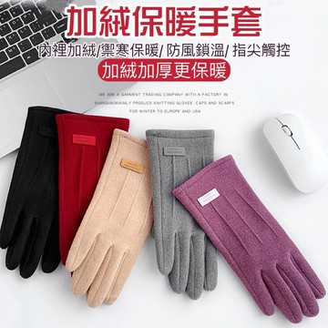 【台灣現貨速發】加絨保暖手套 德絨手套 手套 防風手套 防寒手套 女生手套  冬天手套 室內手套 戶外手套 開車手套
