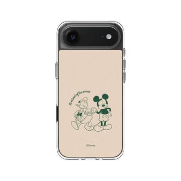 iPhone Air Clear Case（相機按鈕） 透明 - 迪士尼-米奇 Mickey - 米奇與唐老鴨 - 碰拳
