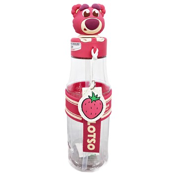 BEDDYBEAR 杯具熊 激浪雙飲塑料杯  瓶瓶草莓熊  630ml  1個