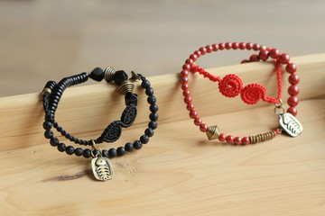 No.8-原創 & 黑金+旭日 | 火山石 黃銅 黑檀 黑曜石 帝王砂 | 雙