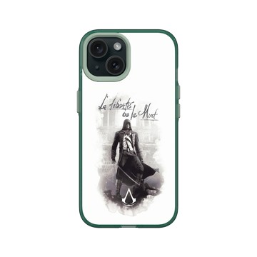 iPhone 15 Clear 憂墨綠 - Assassin's Creed - La liberté ou la mort