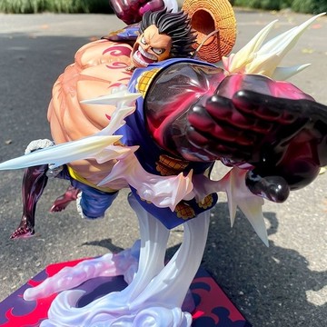 【新款下殺】航海王 魯夫大號優質版桌面特價pop海賊王蛇人尼卡四檔路飛手辦彈跳人2.0五檔