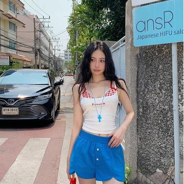 美式辣妹吊帶背心 字母绣花 內搭背心 夏季吊帶  修身顯瘦 白色吊带 女版上衣