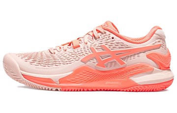 WMNS GEL RESOLUTION 9 CLAY PEARL PINK SUN CORAL