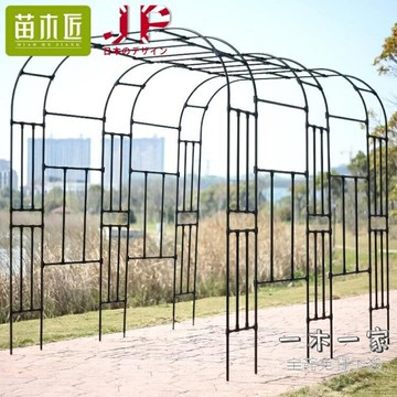 爬藤花架 拱門花架庭院爬藤綠植園支架月季鐵藝攀爬戶外架子花園葡萄架藤架