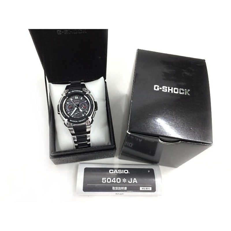 中古】CASIO カシオ メンズ腕時計 G-SHOCK ジーショック MT-G MTG-1200-1AJF 電波ソーラー  ブラック×シルバー[ic][jggW] | LINEブランドカタログ