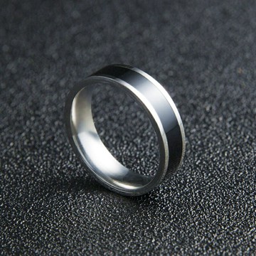鈦鋼黑色男士戒指 韓版潮人霸氣指環男首飾品時尚個性單身男戒子
