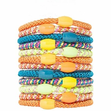 美國 L. Erickson 彈力髮圈-Monkey Business 細款髮圈 原裝12入 不咬髮 名牌髮圈＊夏日微風＊