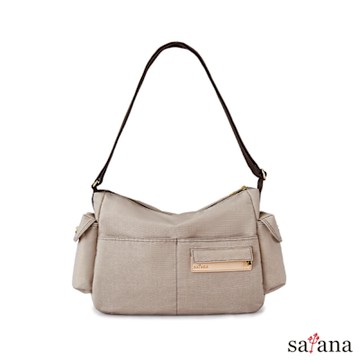 【satana】Soldier 輕盈通勤斜背包-奶茶色-SOS3290-419
