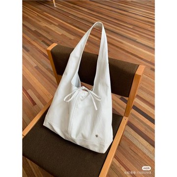 2024新款韓版小眾女包百搭法系蝴蝶結大容量軟皮單肩腋下托特包