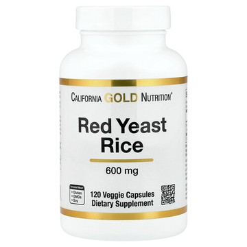California Gold Nutrition, 紅曲米，600 毫克，120 粒素食膠囊