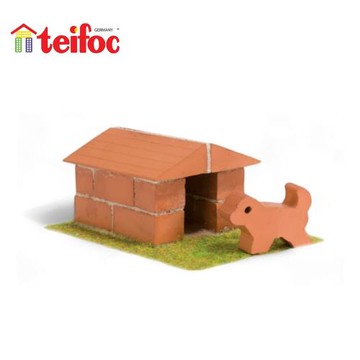 德國teifoc DIY益智磚塊建築玩具 孩子們的小狗屋-1002