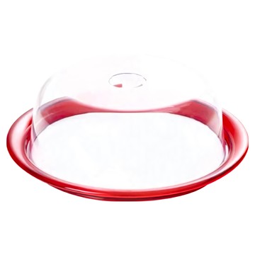 omADA 派對好幫手蛋糕收納盤  M4660  壓克力材質  32.5*H12公分  682公克  紅色  1個