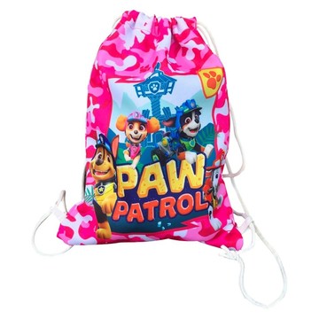 PAW PATROL 汪汪隊立大功 兒童恐龍救難隊主題束口背包  粉色  22 x 31cm