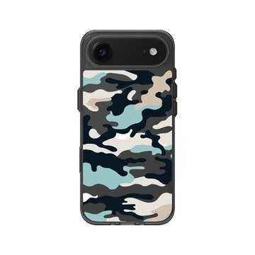 iPhone Air Clear (相機按鈕) 酷墨灰 - Camouflage / 迷彩 - 仿布迷彩
